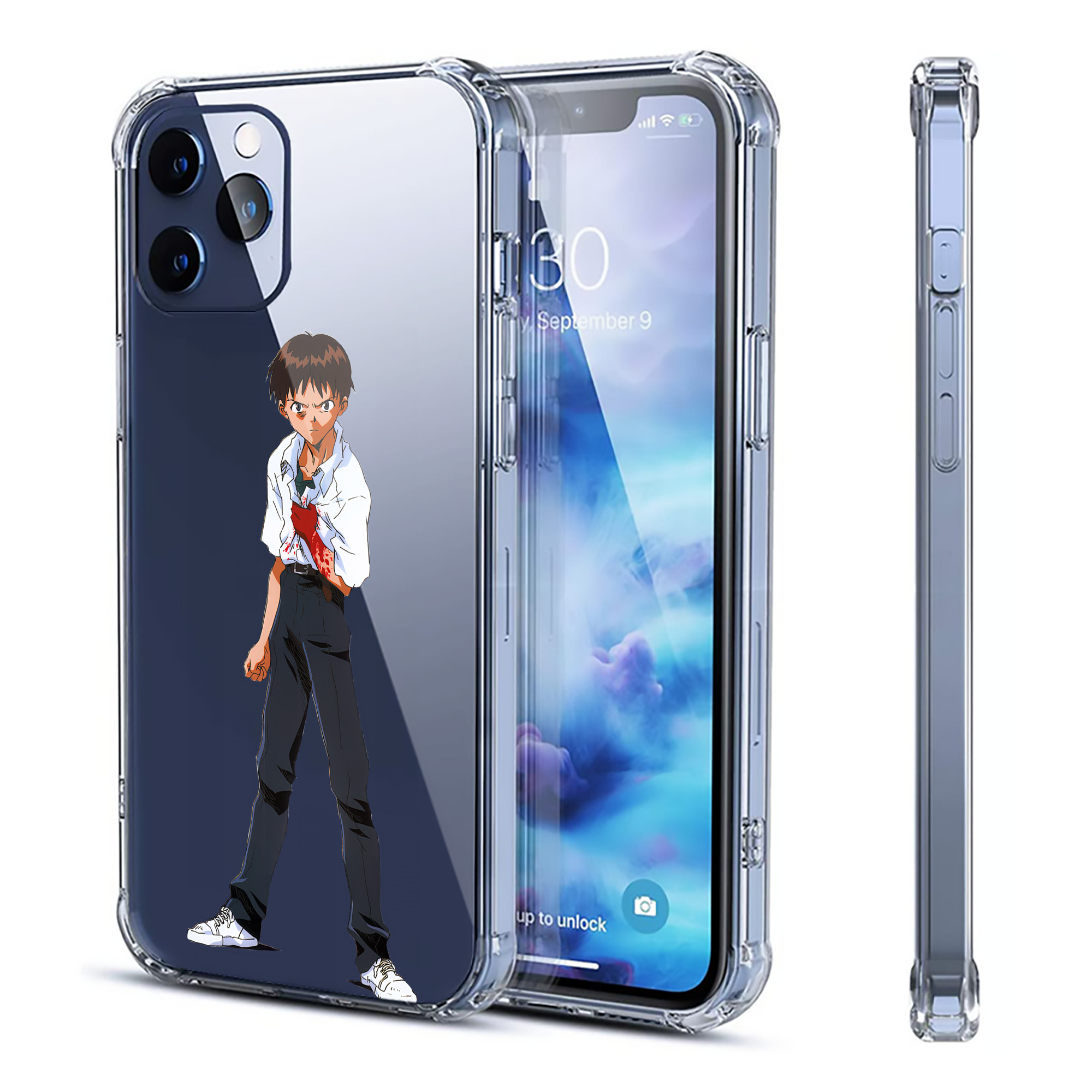 （画像用） EVA 新世紀エヴァンゲリオン 【iPhone 12シリーズ対応】透明スマホケース（クリアソフトケース）
